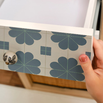 Vinilo adhesivo para mueble Geometría floral