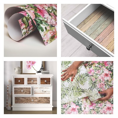 Vinilo adhesivo para mueble Geometría floral