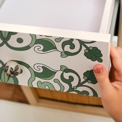 Papel para forrar mueble Azulejos verdes