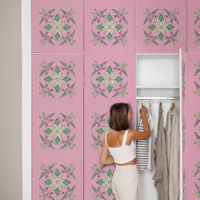 Papel pintado para mueble Azulejos en tonos pastel