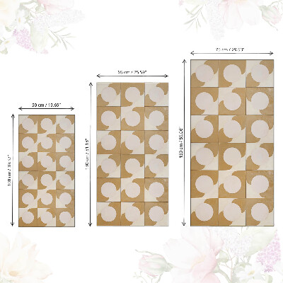 Papel pintado para mueble Formas de mostaza