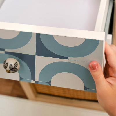 Pegatina para mueble Ruedas azules