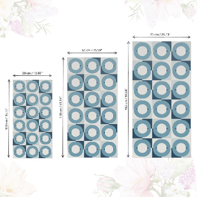 Pegatina para mueble Ruedas azules