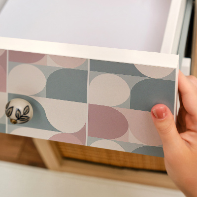 Vinilo para mueble Pasteles geométricos