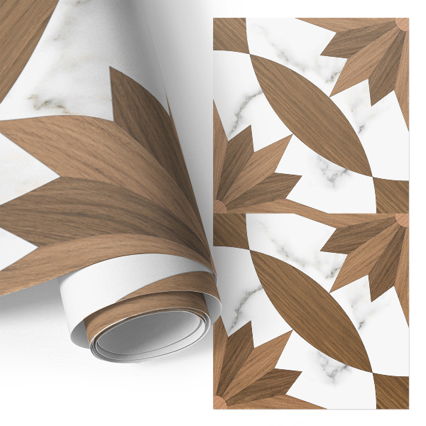 Pegatina para mueble Madera y mármol