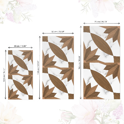 Pegatina para mueble Madera y mármol