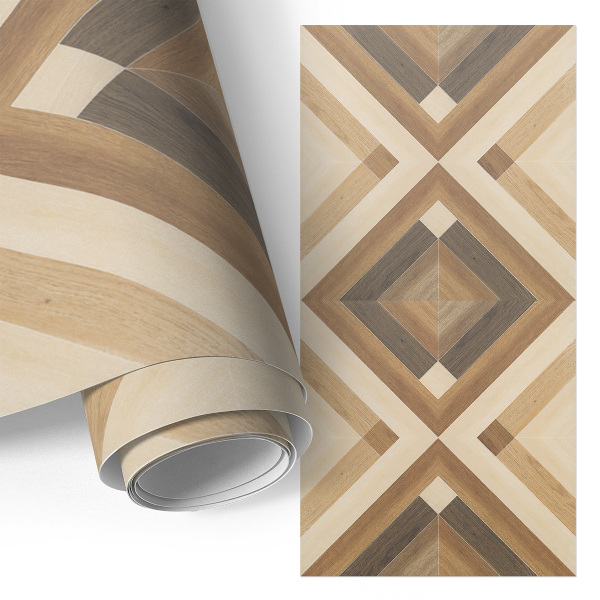 Vinilo para mueble Mosaico de madera