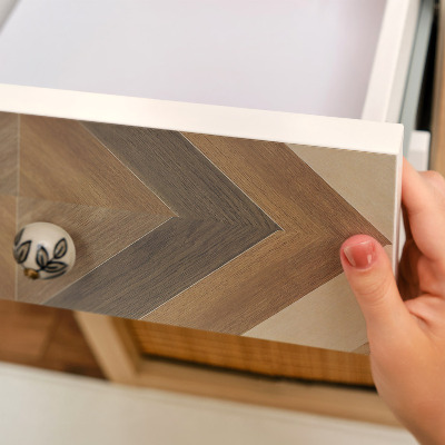 Vinilo para mueble Mosaico de madera