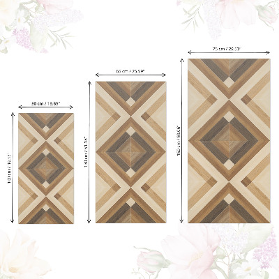 Vinilo para mueble Mosaico de madera