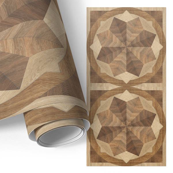 Vinilo adhesivo para mueble Ruedas de madera