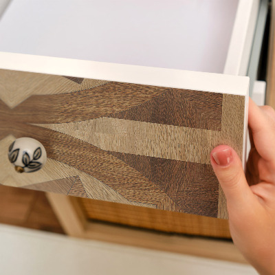 Vinilo adhesivo para mueble Ruedas de madera