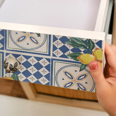 Pegatina para mueble Patrones de limón