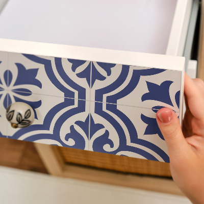 Papel adhesivo para mueble Patrón azul