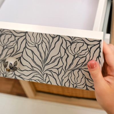 Vinilo para mueble Composición de las hojas