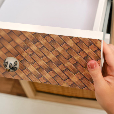 Pegatina para mueble Tejido de mimbre