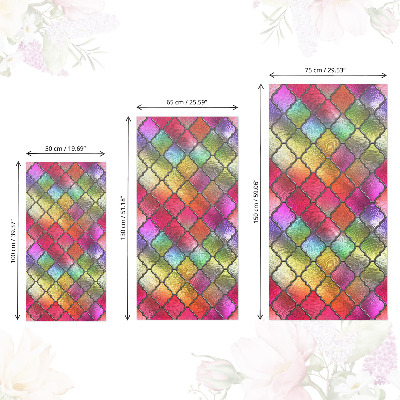 Pegatina para mueble Vidrieras arcoíris