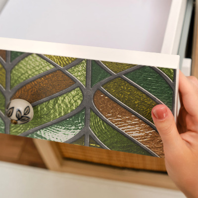 Papel adhesivo para mueble Hojas de vidrieras