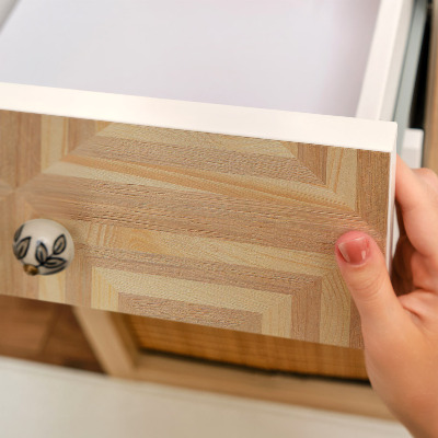 Vinilo adhesivo para mueble Geometría de madera