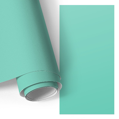 Papel pintado para mueble en color menta fuerte