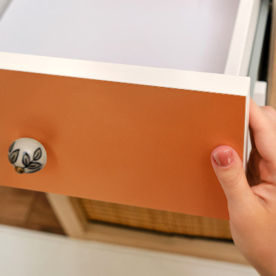 Vinilo adhesivo para mueble Naranja fuerte