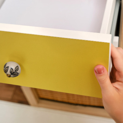 Pegatina para mueble Amarillo intenso