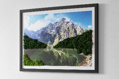 Cuadro musgo preservado Montañas Tatra Morskie Oko