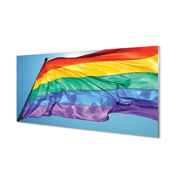 Cuadro de cristal Bandera colorida