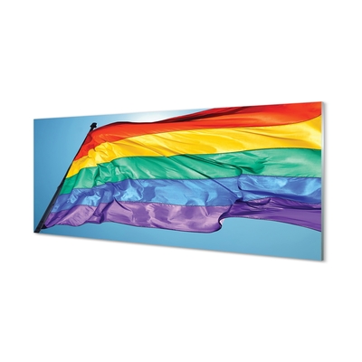 Cuadro de cristal Bandera colorida