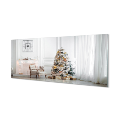 Cuadro de cristal Decoraciones de árboles de navidad