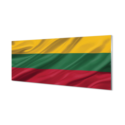 Cuadro de cristal Bandera de lituania