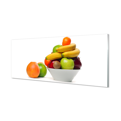 Cuadro de cristal Frutas en un tazón