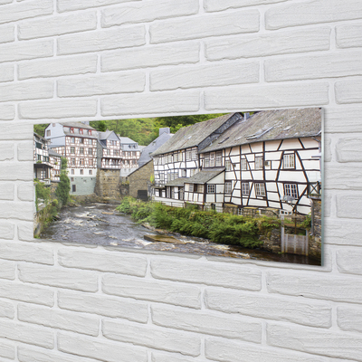 Cuadro de cristal Alemania antiguo río edificios