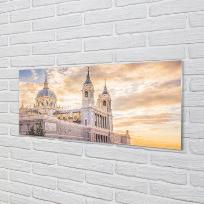 Cuadro de cristal España catedral de la puesta del sol