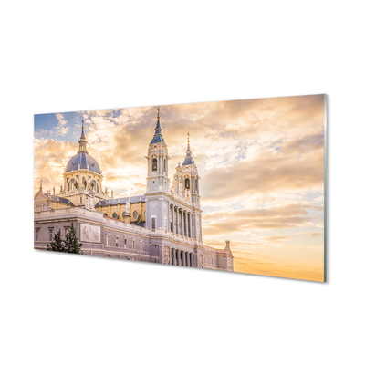 Cuadro de cristal España catedral de la puesta del sol