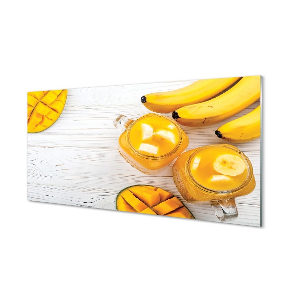 Cuadro de cristal Plátano batido de mango