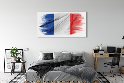 Cuadro de cristal La bandera de francia