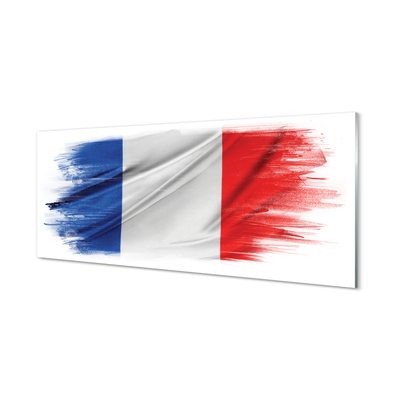 Cuadro de cristal La bandera de francia