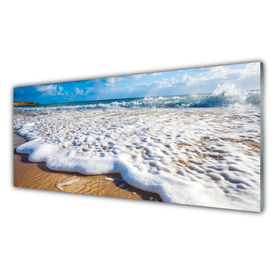 Cuadro de vidrio Playa mar arena naturaleza