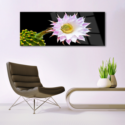 Cuadro de vidrio Flor para la pared