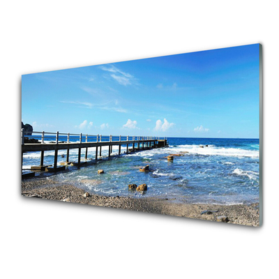 Cuadro de vidrio Océano playa paisaje