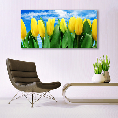 Cuadro de vidrio Tulipanes flores