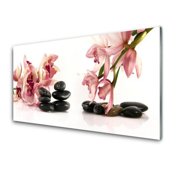 Cuadro de vidrio Flor spa arte zen