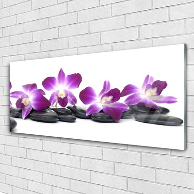 Cuadro de vidrio Flor orquídea spa