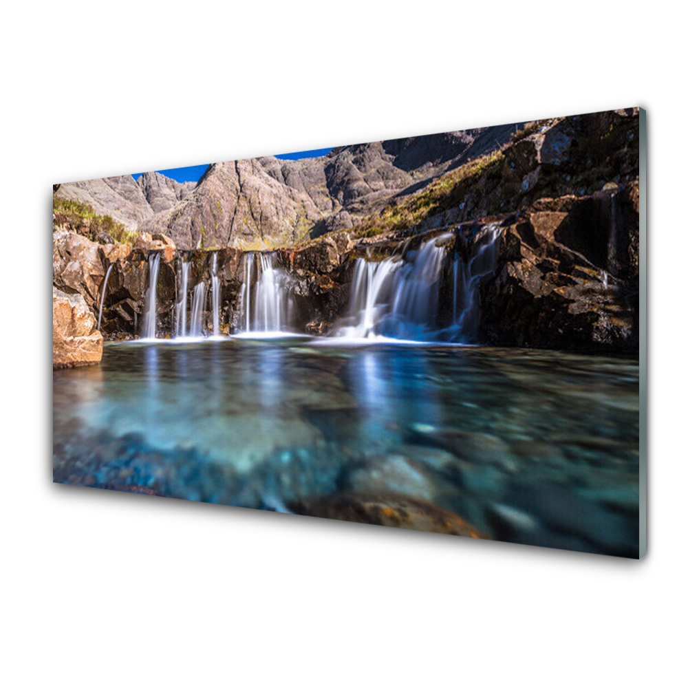 Cuadro de vidrio Salto del agua naturaleza