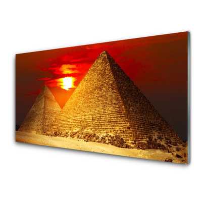 Cuadro de vidrio Pirámides arquitectura