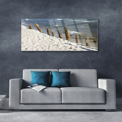 Cuadro de vidrio Playa mar paisaje