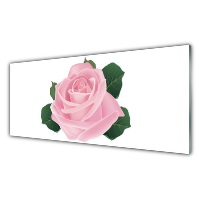 Cuadro de vidrio Rosa flor planta naturaleza