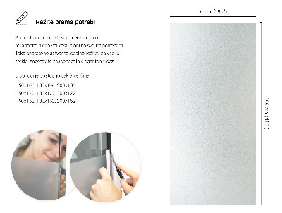 Vinilo ventana privacidad traslúcido