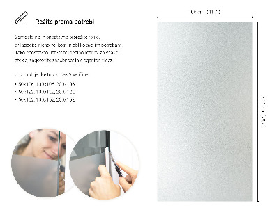 Vinilo ventana privacidad traslúcido