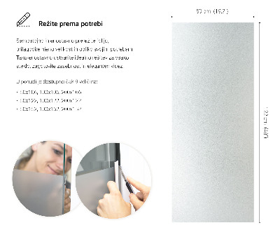 Vinilo ventana privacidad traslúcido